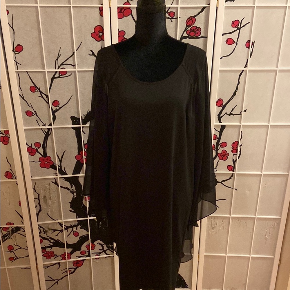 IMAN Black Long Sleeve Dress